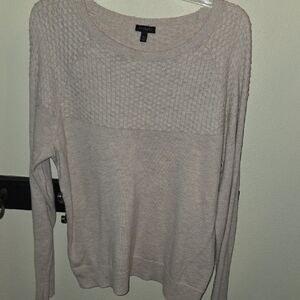 Talbots Beige Textured Knit Pullover